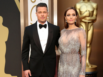 Анджелина Джоли и Брэд Питт на красной дорожке: Оскар 2014
