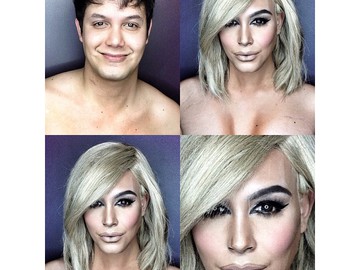 Сила макияжа: даже мужчина может выглядеть как Ким Кардашян