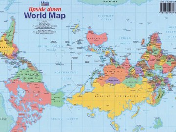  Как выглядят карты мира в разных странах