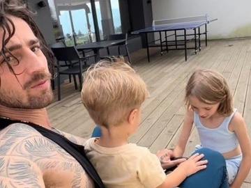 Дантес запостив миле відео, де вчить сина Кацуріних вимовляти слова