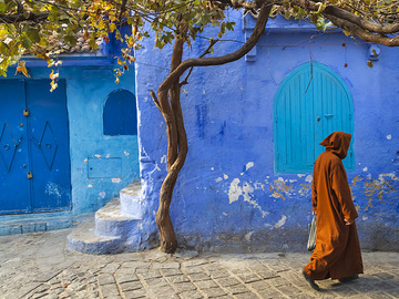 50 оттенков синего: Изумрудный город в Марокко