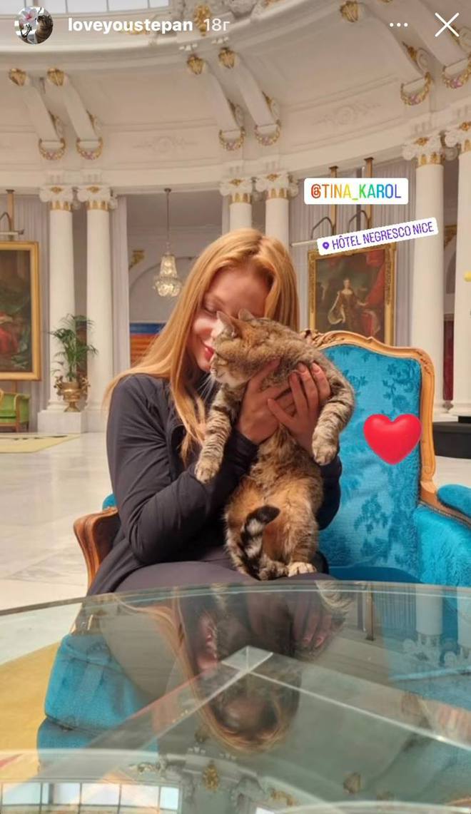 Тина Кароль и кот Степан