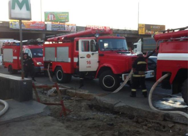 пожар в метро Осокорки