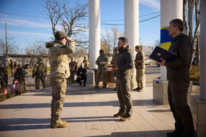 Володимир Зеленський у звільненому Херсоні