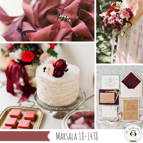 Наймодніші кольори для весілля: марсала