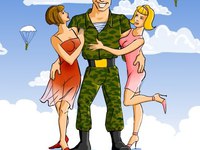 Открытка с Днем ВДВ для настоящего мужчины