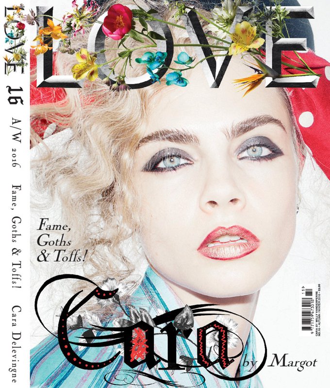 Кара Делевинь и Марго Робби на обложке журнала Love