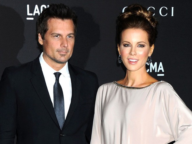 Кейт Бекинсейл и  Лен Уайзман 