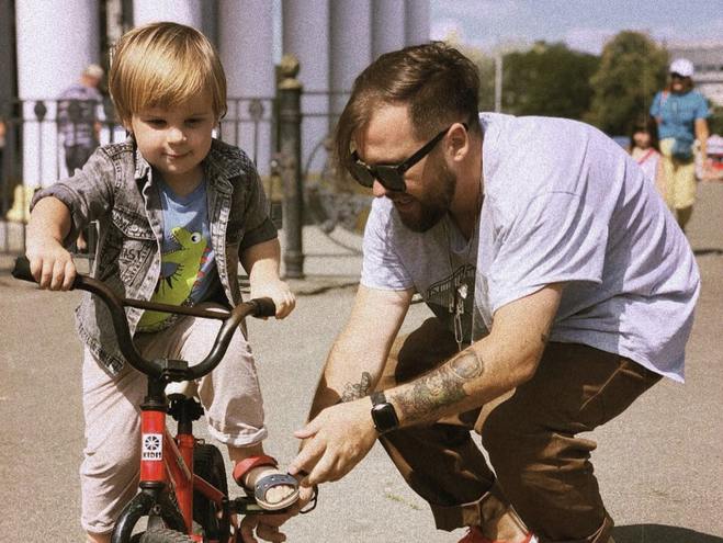 Сергей Танчинец с сыном