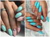 Манікюр в бірюзовому відтінку