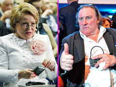 Валентина Матвиенко, Жерар Депардье