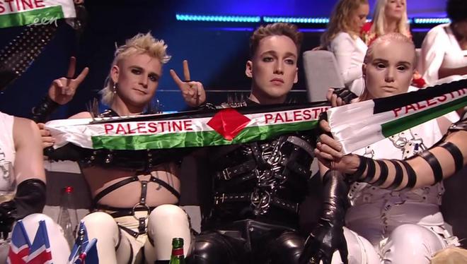Hatari з прапором Палестини в фіналі Євробачення-2019