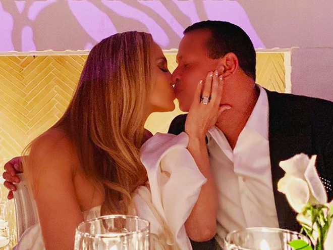 Дженнифер Лопес и Алекс Родригес отпраздновали помолвку