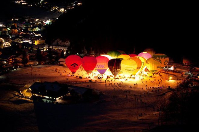 Фестивали января: фестиваль воздушных шаров в Фильцмосе