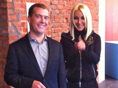 Лера Кудрявцева і Дмитро Медведєв