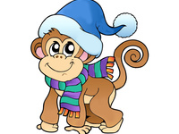 Милая обезьянка на рабочий стол