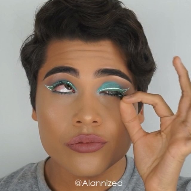 мужчины с макиежем