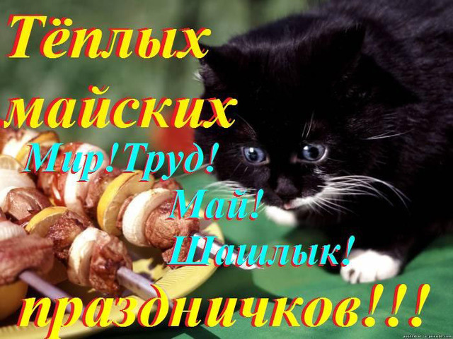 Теплих травневих свят!