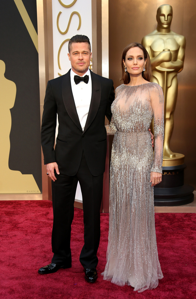 Анджеліна Джолі і Бред Пітт на червоній доріжці: Оскар 2014