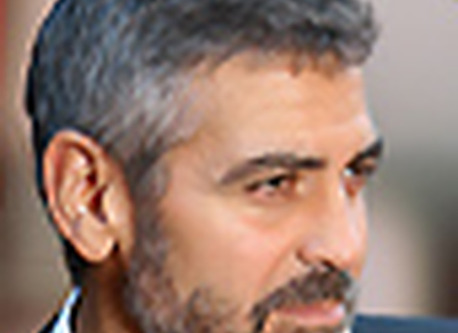 Джордж Клуни с Тильдой Суинтон