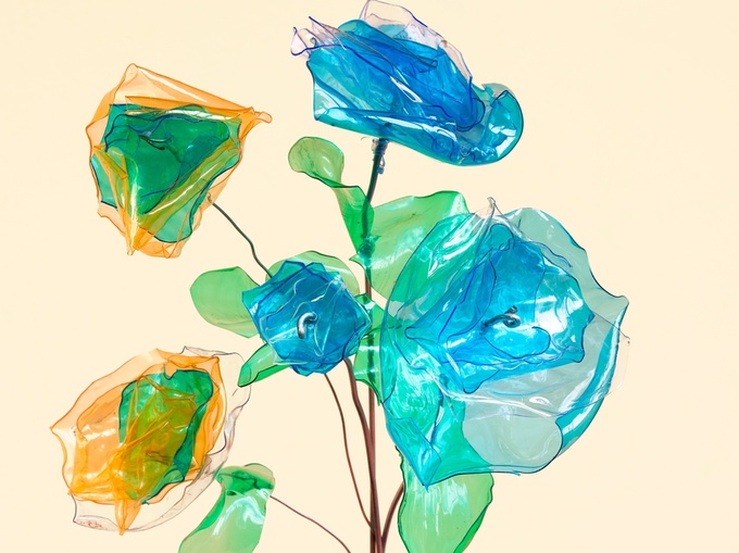 Горшочки для цветов из пластиковых бутылок