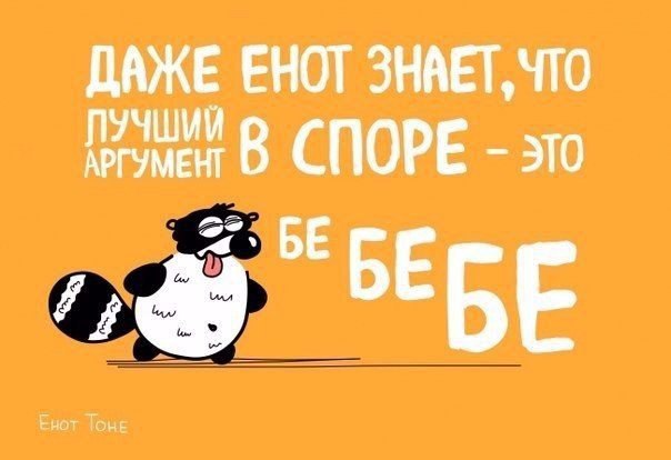 Мудрые советы от енота Тоне