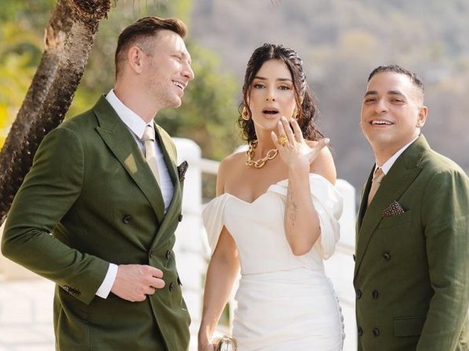 Андрій Хветкевич із «Холостячки-2» показав перші фото з весілля з бойфрендом