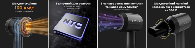 AENO HD1: Фен з унікальною технологією для швидкого стайлінгу без шкоди для здоров’я волосся