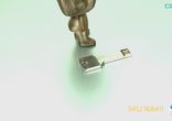 Ключевая Нержавеющая сталь Стиля Горячий USB Обмена 2.0 Флеш-карты - С