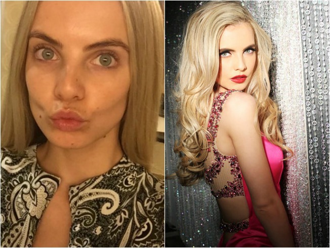 Конкурсантки "Мисс Вселенная 2015" без макияжа