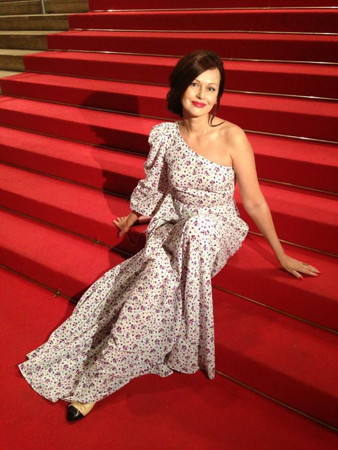 Ирина Безрукова и сын