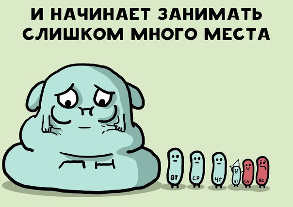Милый комикс про понедельник