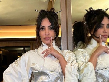 Кім Кардаш'ян приміряла образ гейші й засмутила публіку взуттям