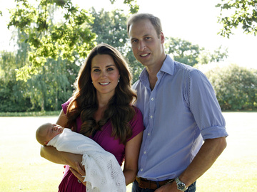 Кейт Міддлтон з принцом Георгом, принц Вільям