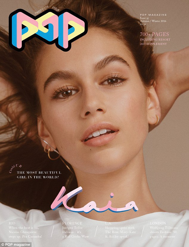 Кайя Гербер украсила обложку журнала Pop