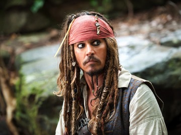 Джонні Депп у фільмі"Пірати Карибського моря"