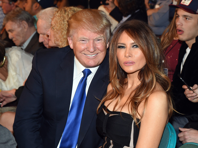 Мелания Трамп и Дональд Трамп