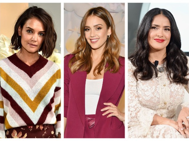 Кэти Холмс, Джессика Альба и Сальма Хайек