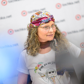 Звезда йоги из Бразилии Рохини Шакти в гостях tochka.net