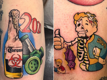 Треш-тренд 2020: люди активно делают татуировки, посвященные коронавирусу