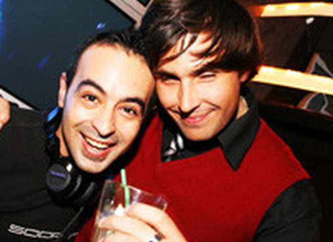 Babak Shayan и тусовка<br />Фотограф: Дмитрий Ромас