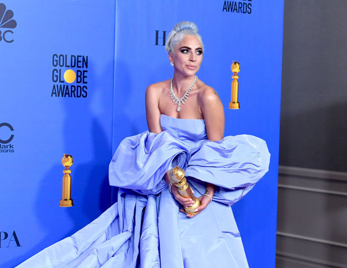 Леди Гага на церемонии "Золотой глобус" 2019