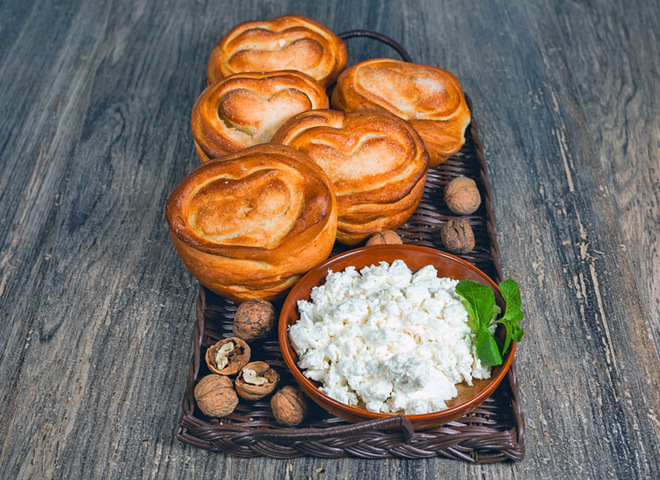 Булочки с творогом
