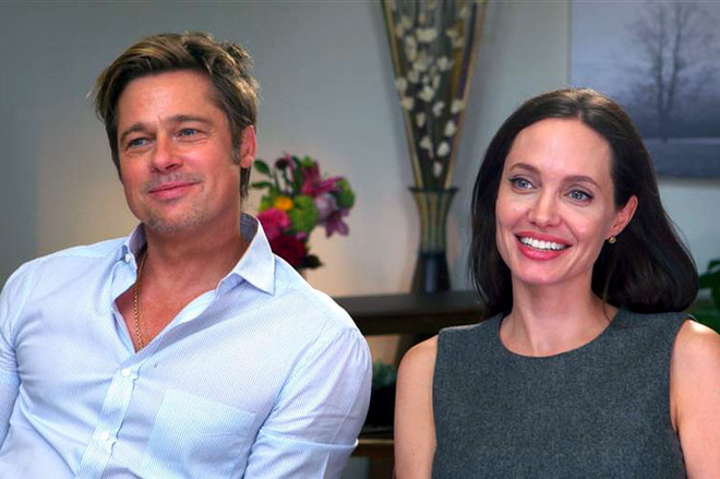 Фото зі студії з Анджеліною Джолі і Бредом Піттом