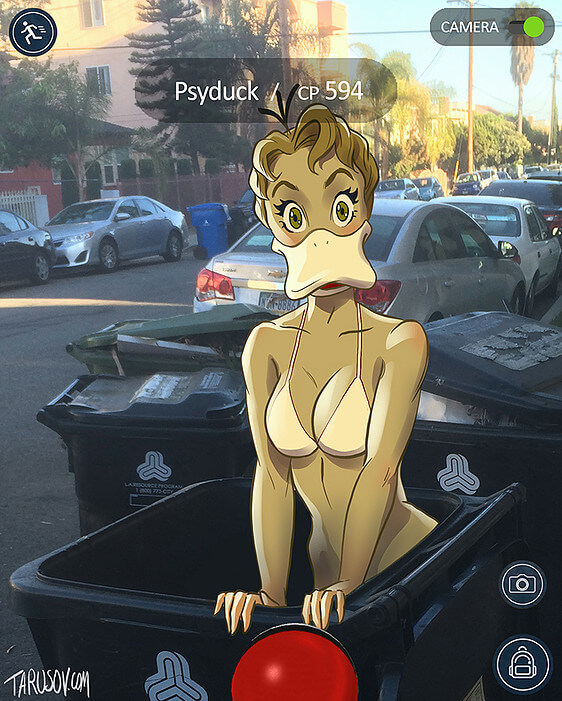 Покемоны в стиле пин-ап