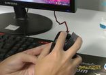 USB 6-Key 2400DPI Играющая Оптическая Мышь- Черный-dealextreme