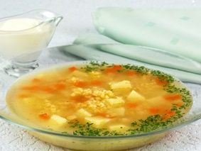 Суп овощной с пшеном