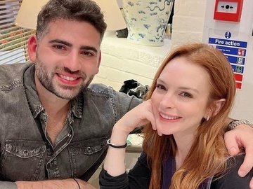 Вагітна Ліндсі Лохан відзначила з чоловіком-арабом першу річницю весілля