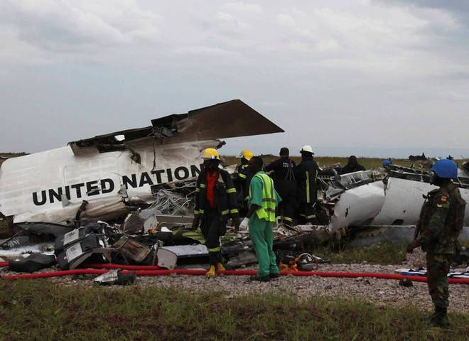 Авария самолета ООН в Конго