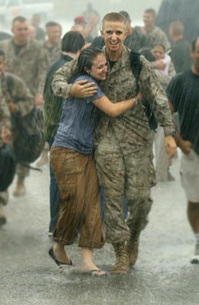 Трогательные фото с солдатами